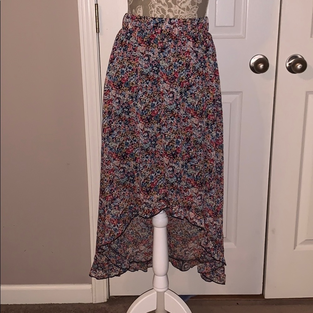 Floral patterned skirt